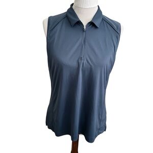 Slazenger Women's Sleeveless Golf Shirt Large Slate Blue